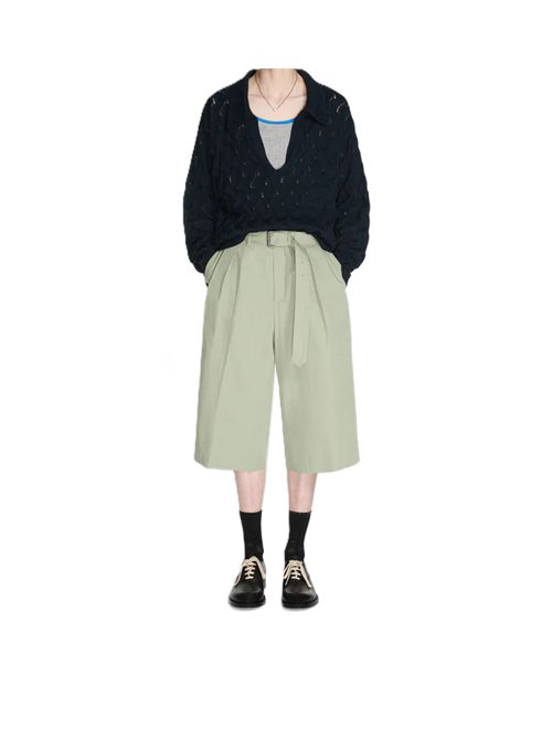 Dries Van Noten Maquis Maglione polo con punto pizzo DRIES VAN NOTEN | 261-021244-3718509 NAVY